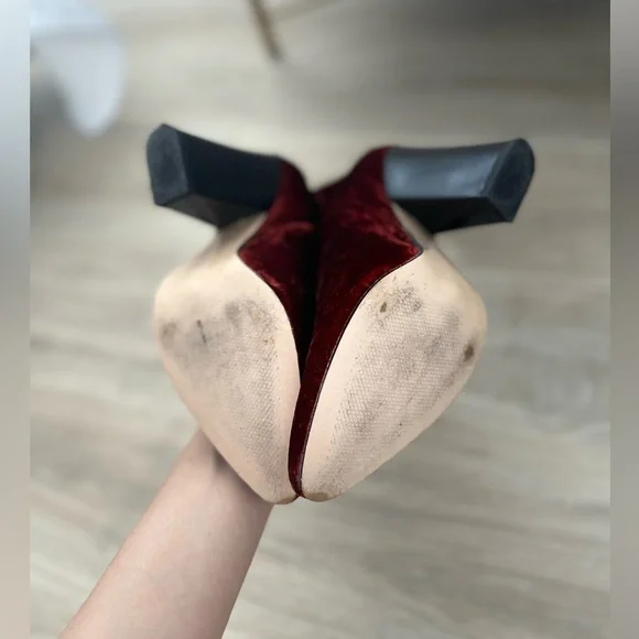 Zara velvet booties,Size 8, EU 39 - Picture 6 of 6